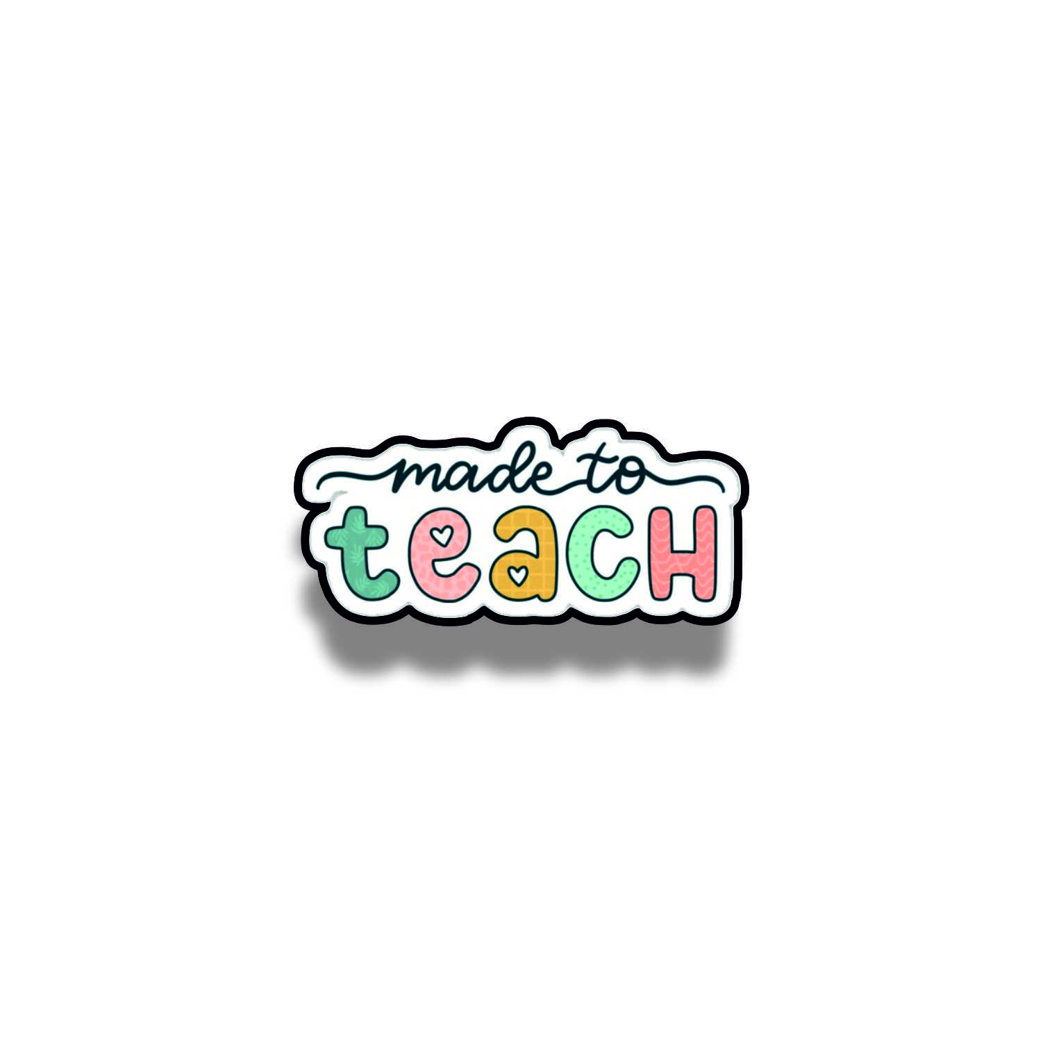 Insigna personalizata cu brosa Made to teach