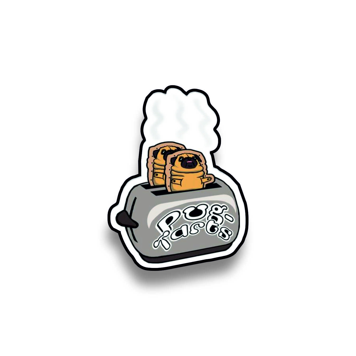 Insigna personalizata cu brosa Pug toast