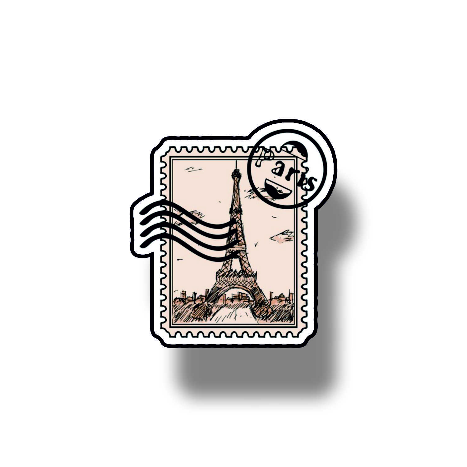 Insigna personalizata cu brosa Eiffel