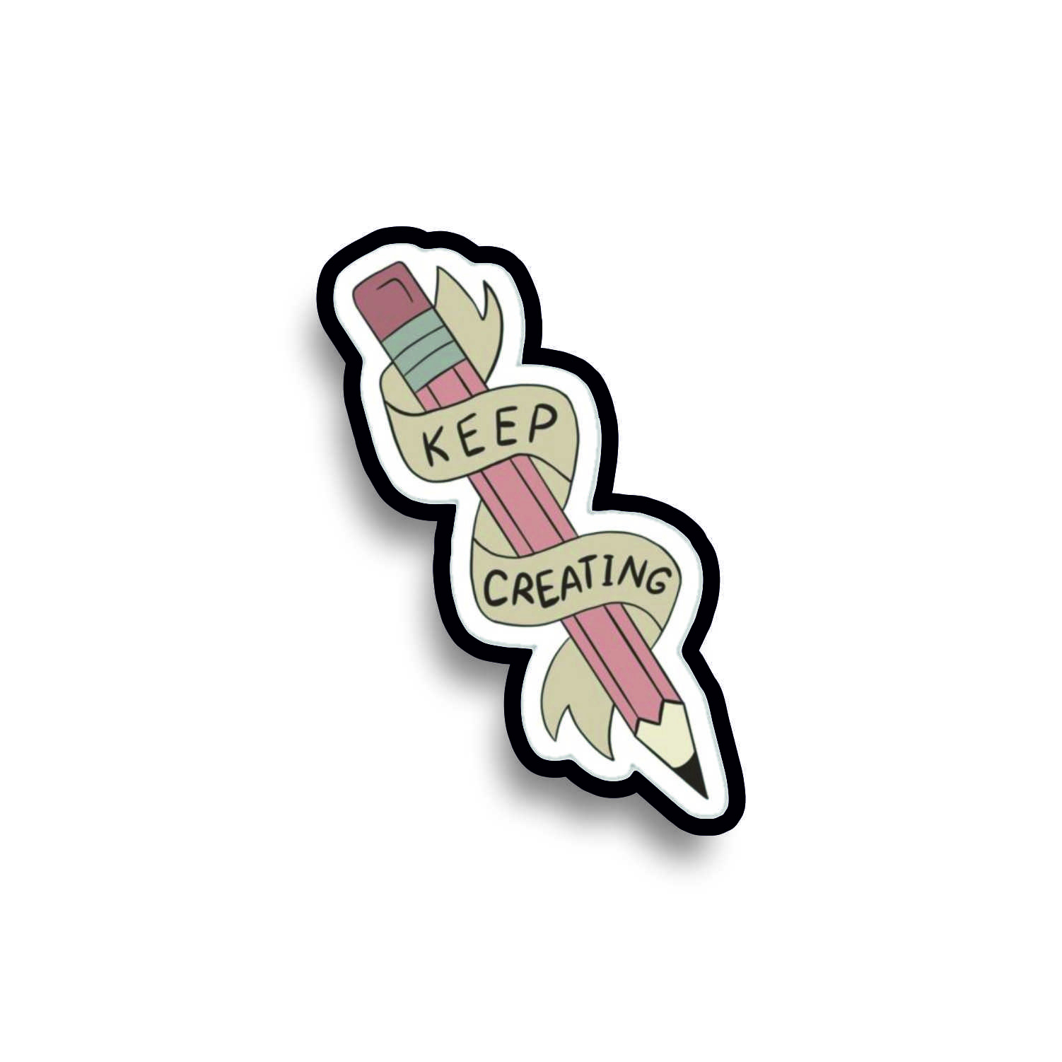 Insigna personalizata cu brosa Keep creating