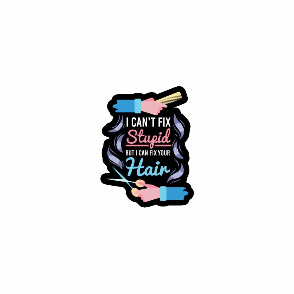 Insigna personalizata cu brosa I can fix your hair