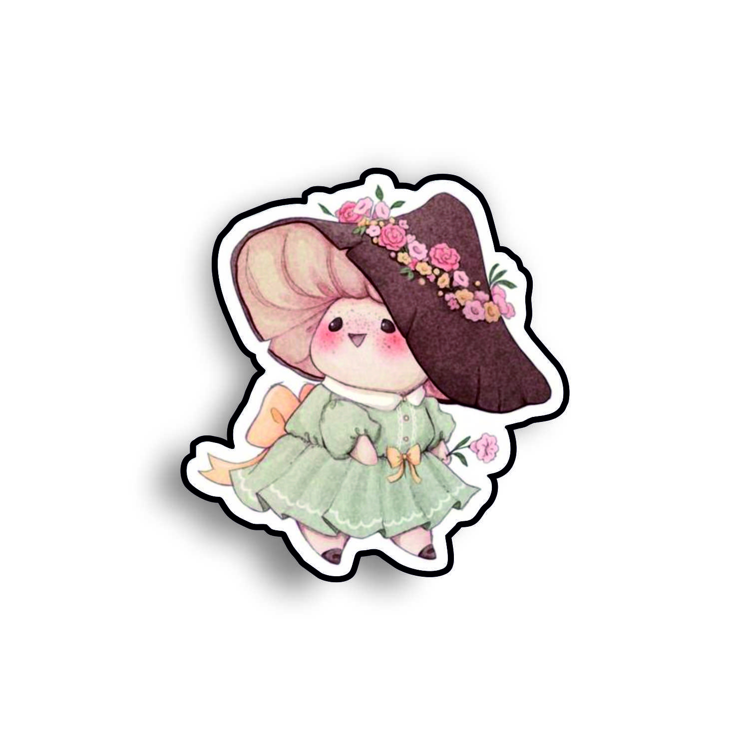 Insigna personalizata cu brosa Mushroom with dress