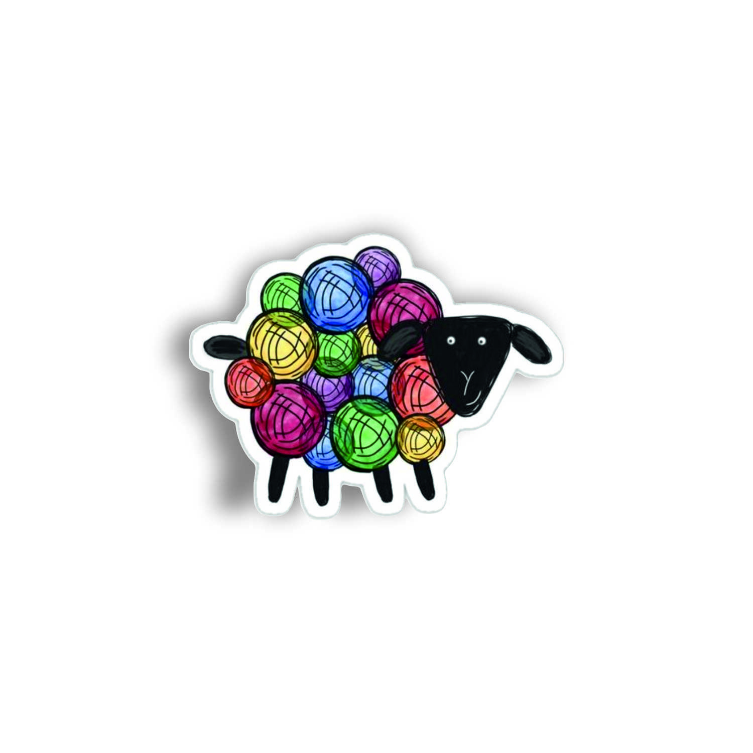 Insigna personalizata cu brosa Sheep yarn