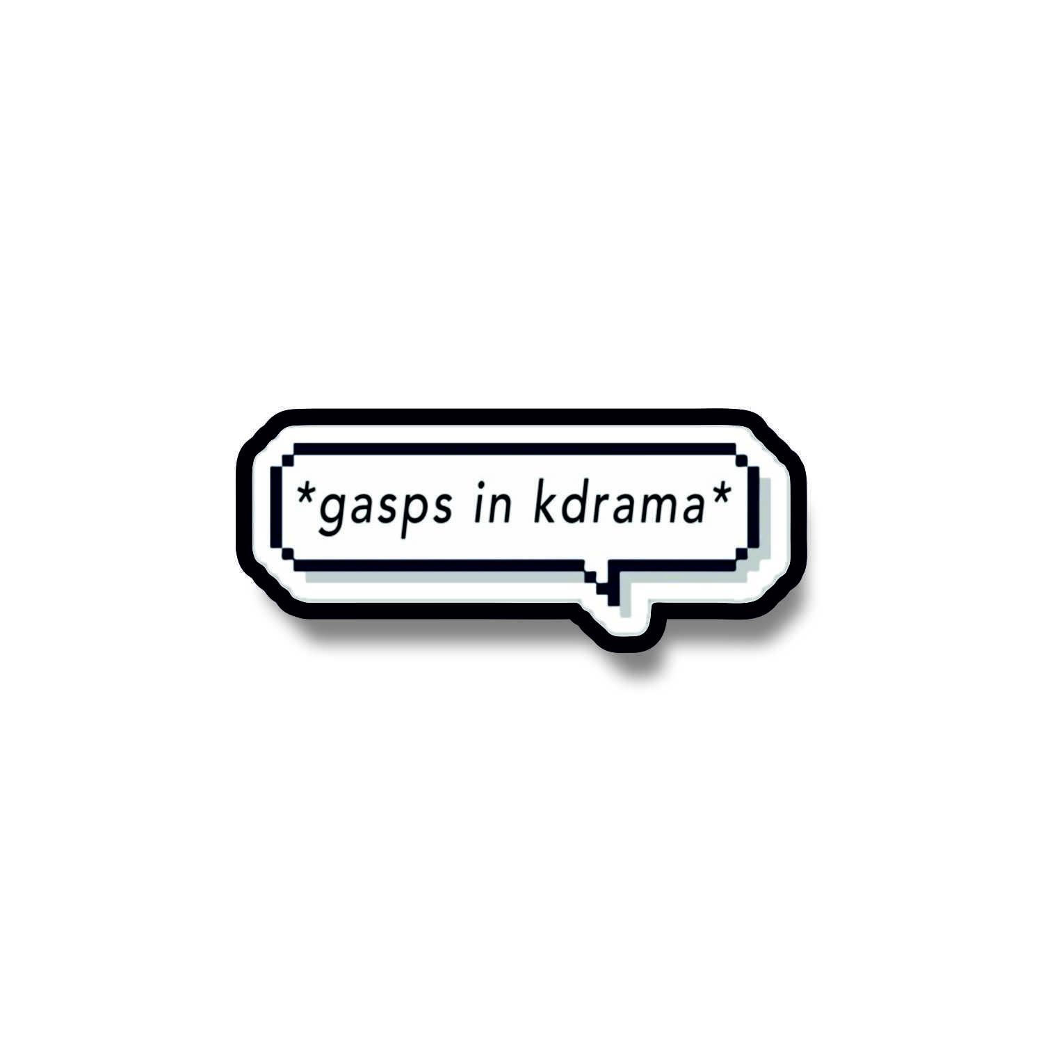 Insigna personalizata cu brosa Gasp in kdrama