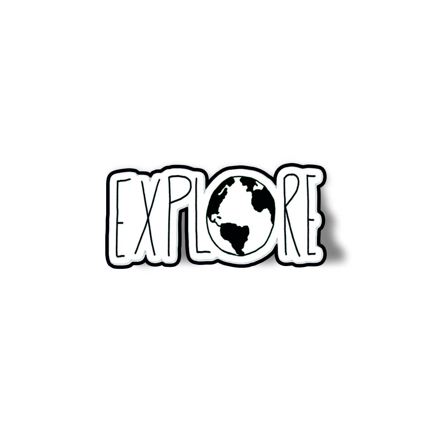Insigna personalizata cu brosa Explore