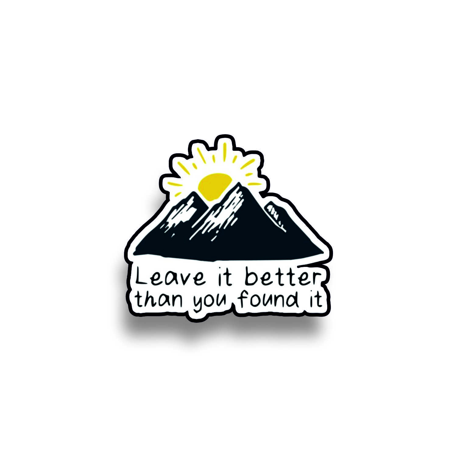 Insigna personalizata cu brosa Leave it better
