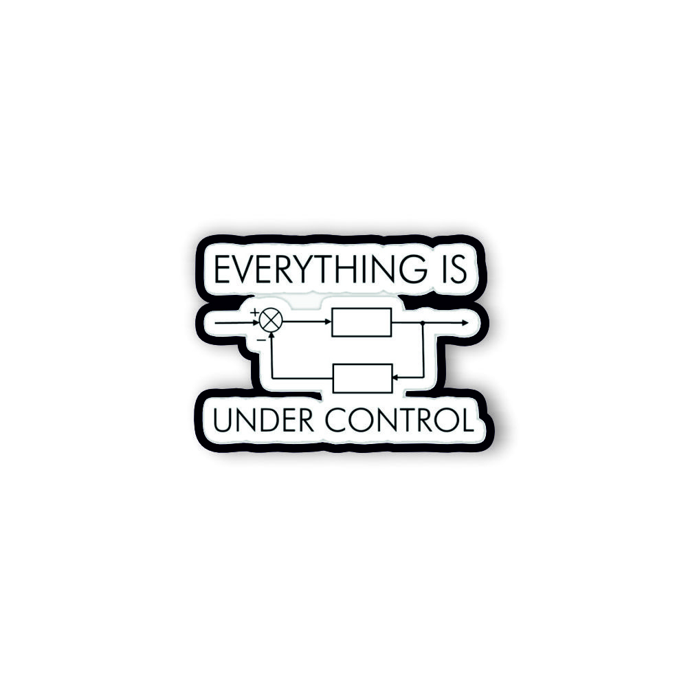 Insigna personalizata cu brosa Under control