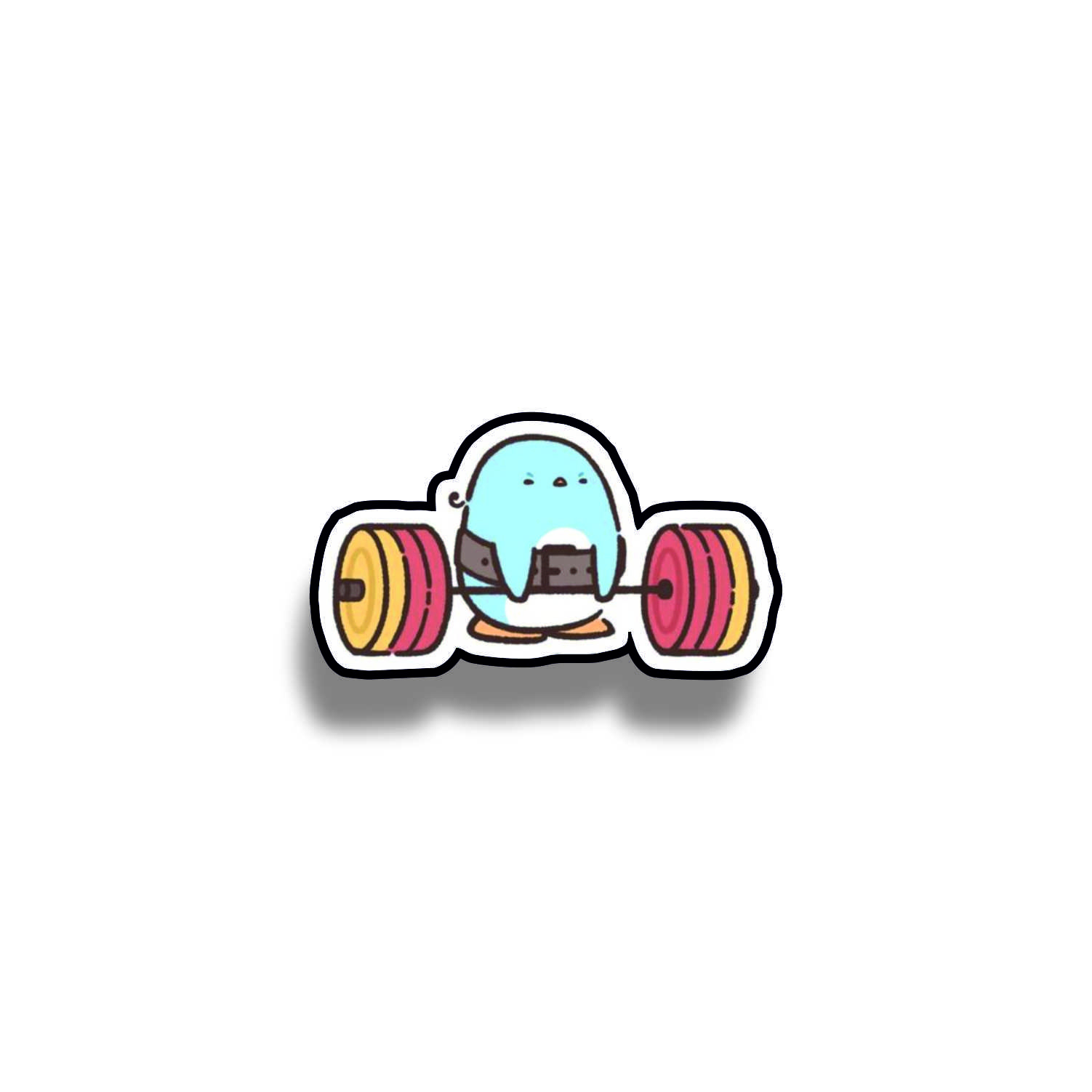 Insigna personalizata cu brosa Penguin Deadlift