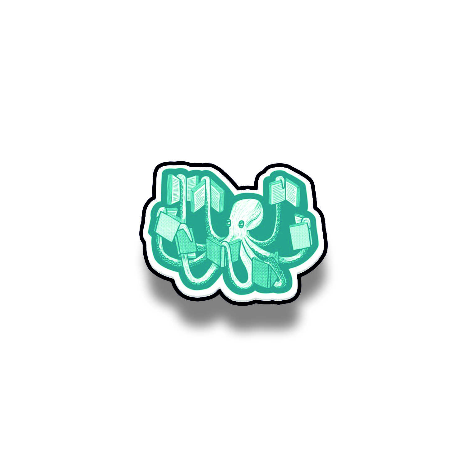 Insigna personalizata cu brosa Octopus reader