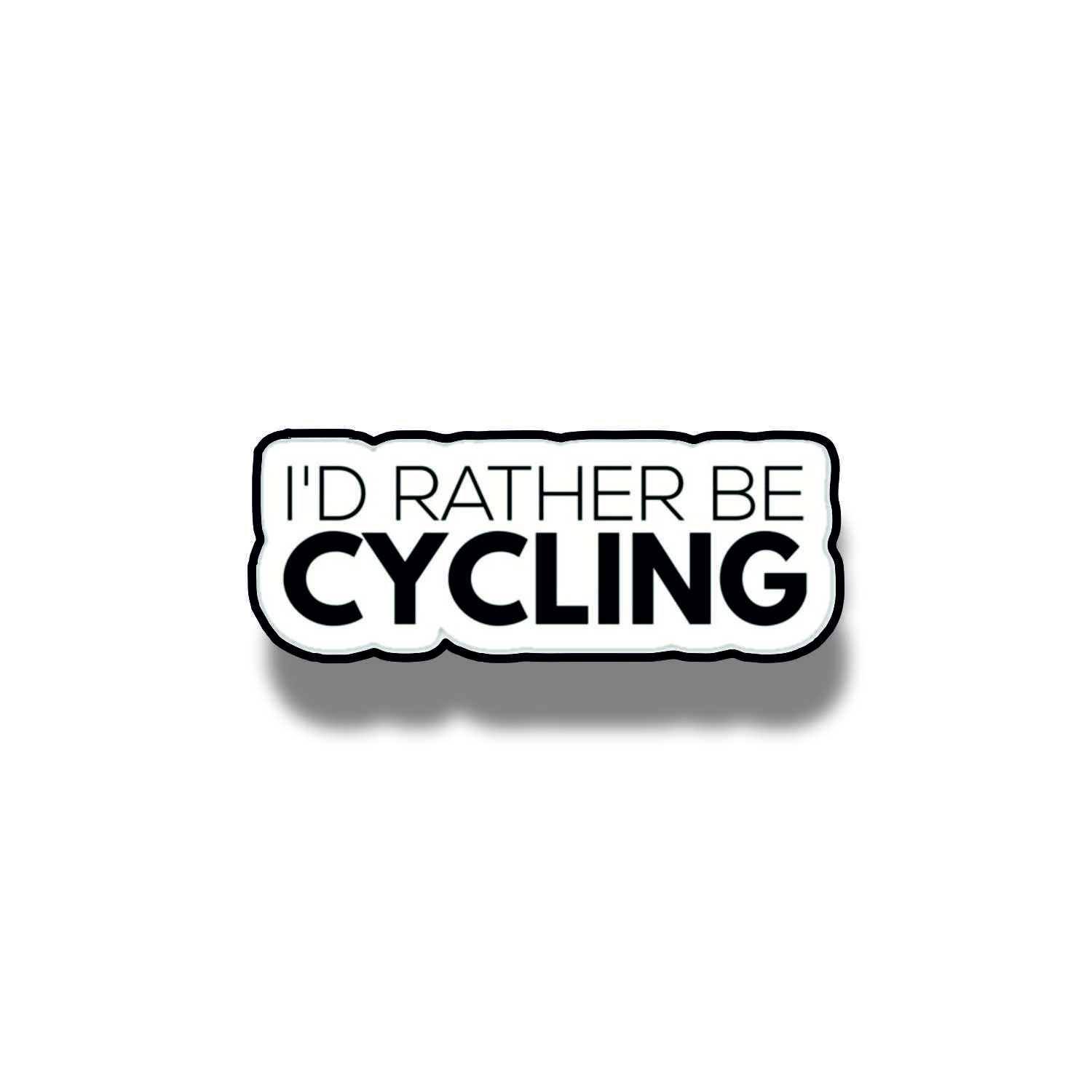 Insigna personalizata cu brosa I d rather be cycling