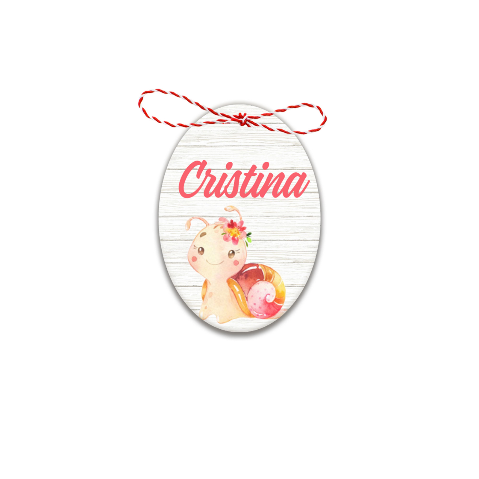 Martisor handmade cu nume melc
