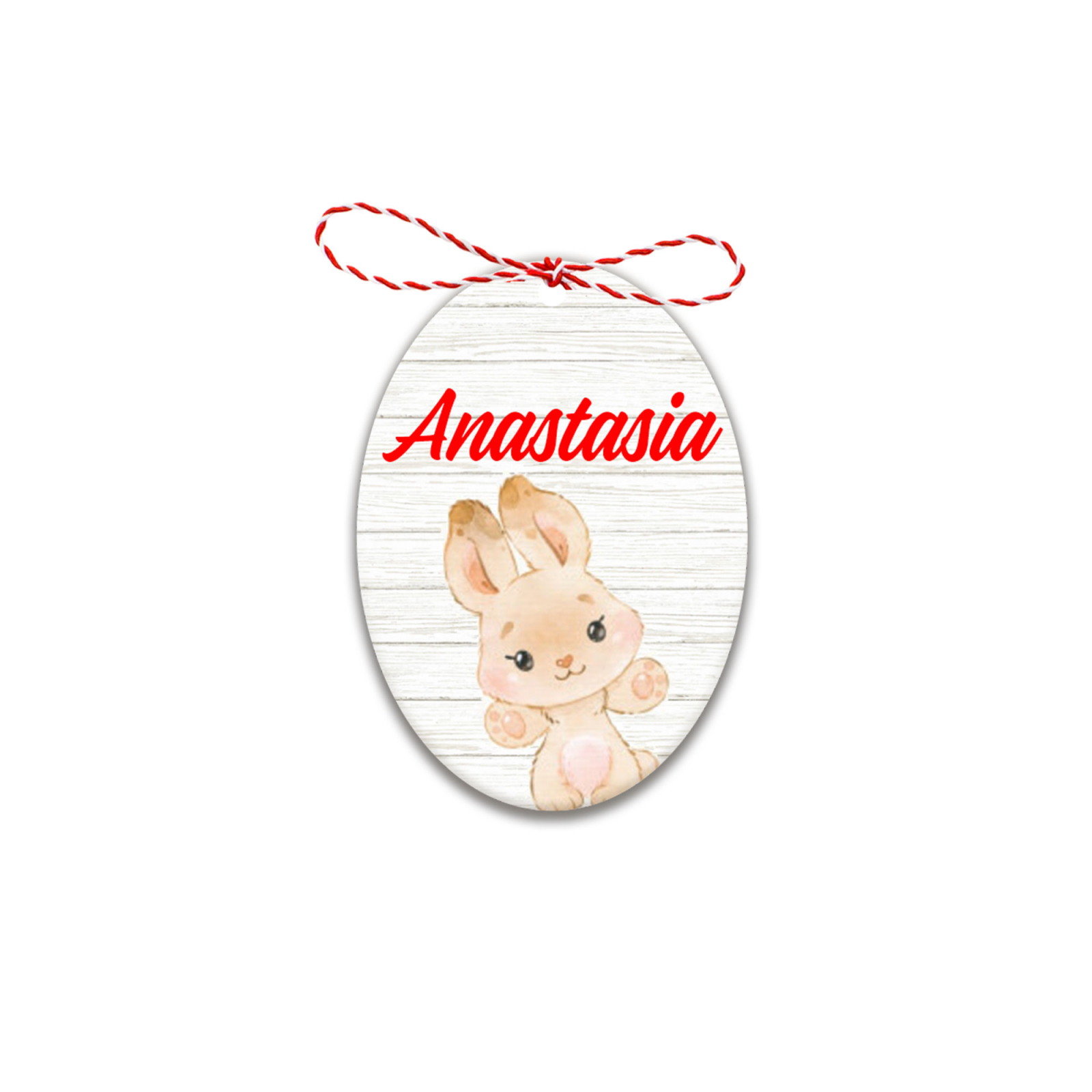 Martisor handmade cu nume iepuras