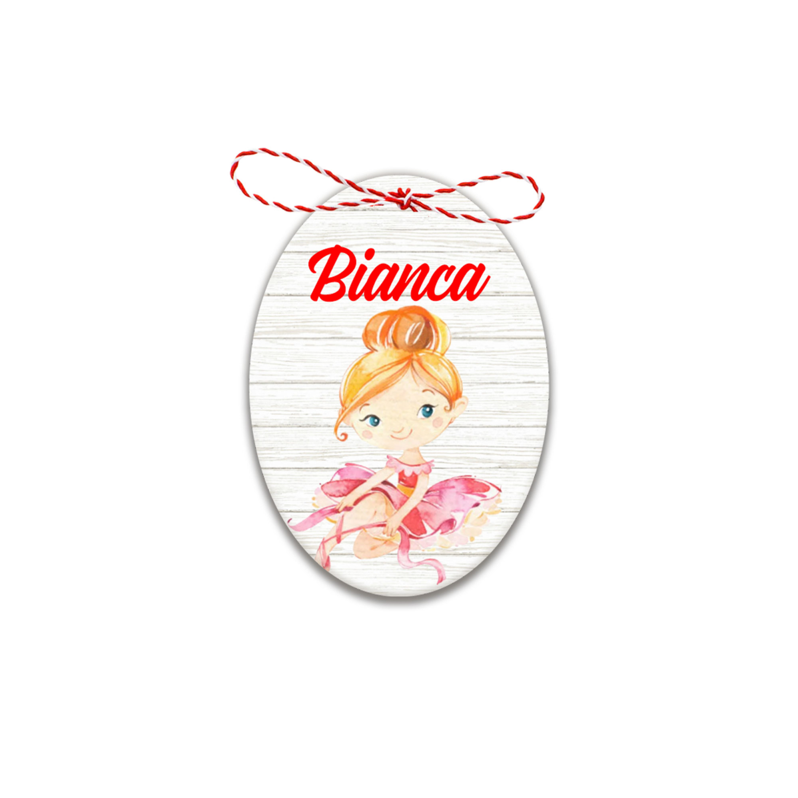 Martisor handmade cu nume balerina blonda