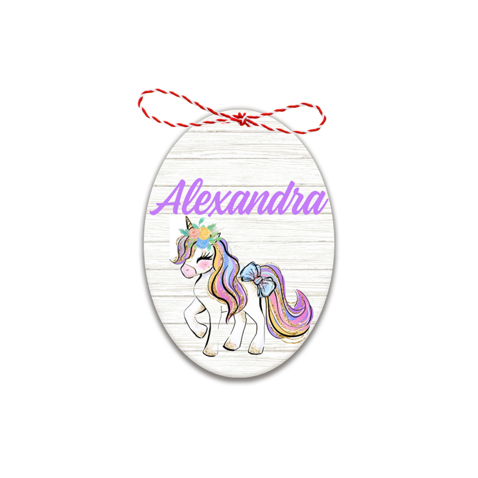 Martisor handmade cu nume unicorn