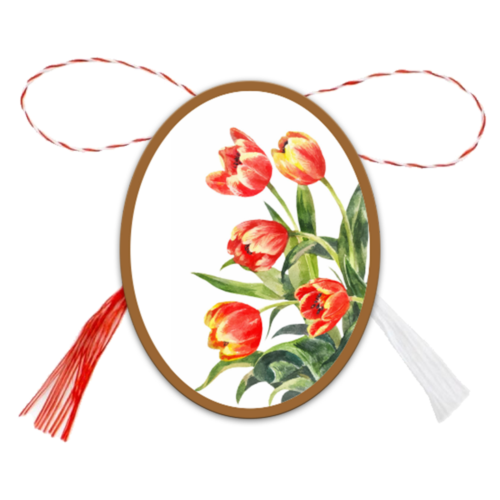 Martisor handmade cu lalele
