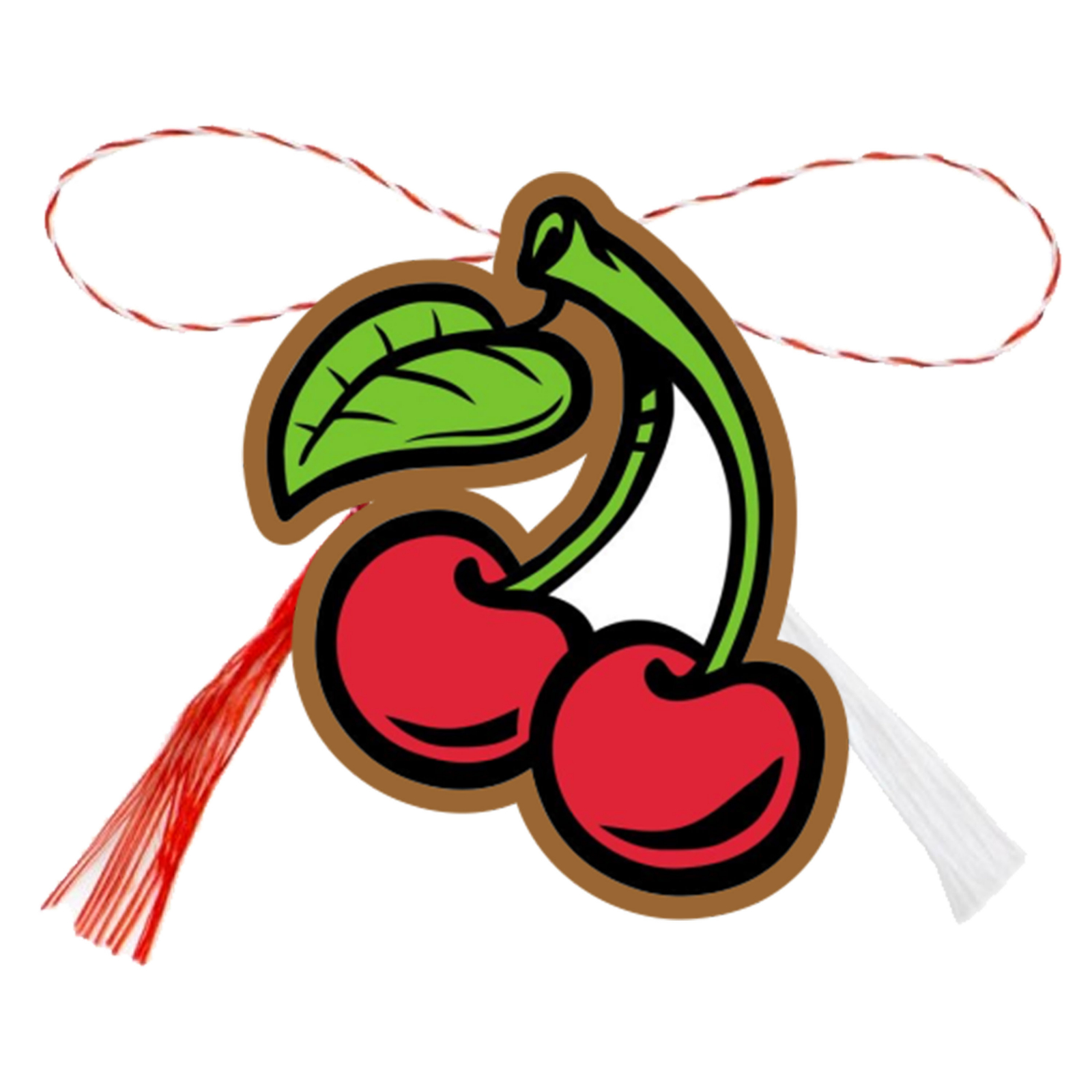 Martisor handmade cu cirese