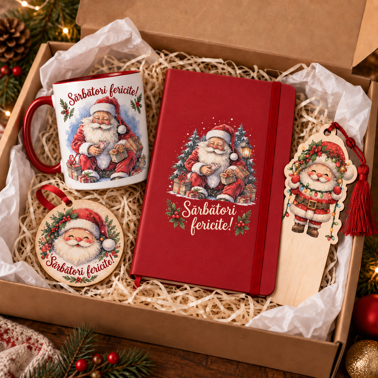 Set Cadou Personalizat de Craciun ,Magia Sarbatorilor