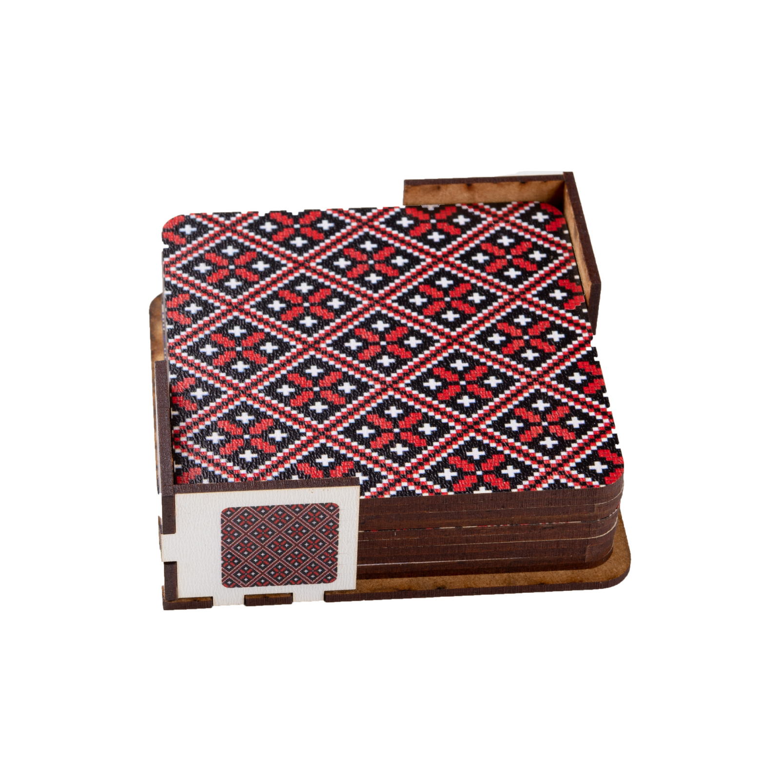 Set cu 6 Suporturi pentru Pahare model geometric