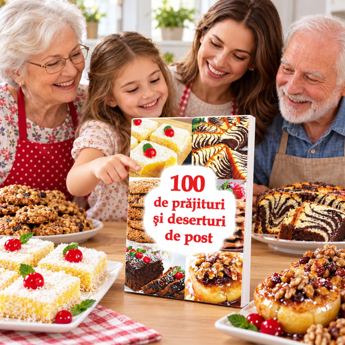 Copertă carte 100 de prăjituri și deserturi de post [7]