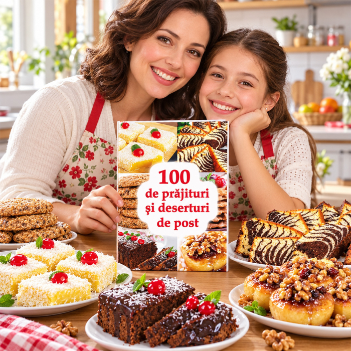 Copertă carte 100 de prăjituri și deserturi de post [2]