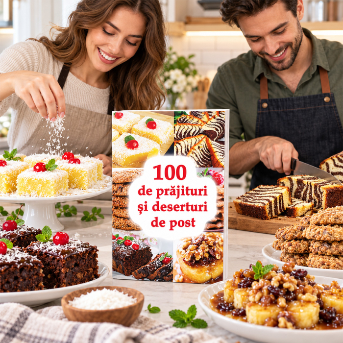 Copertă carte 100 de prăjituri și deserturi de post [15]
