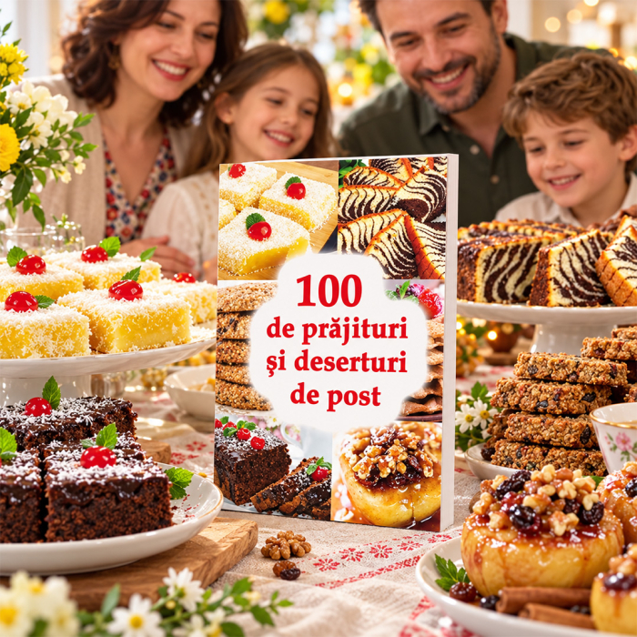 Copertă carte 100 de prăjituri și deserturi de post [18]