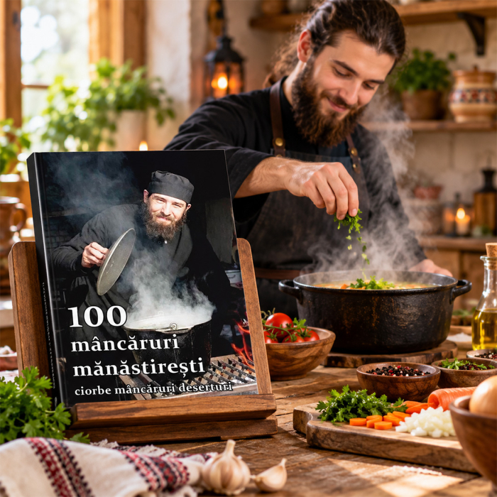 Copertă carte 100 mâncăruri mănăstirești. Ciorbe, mâncăruri, deserturi [10]