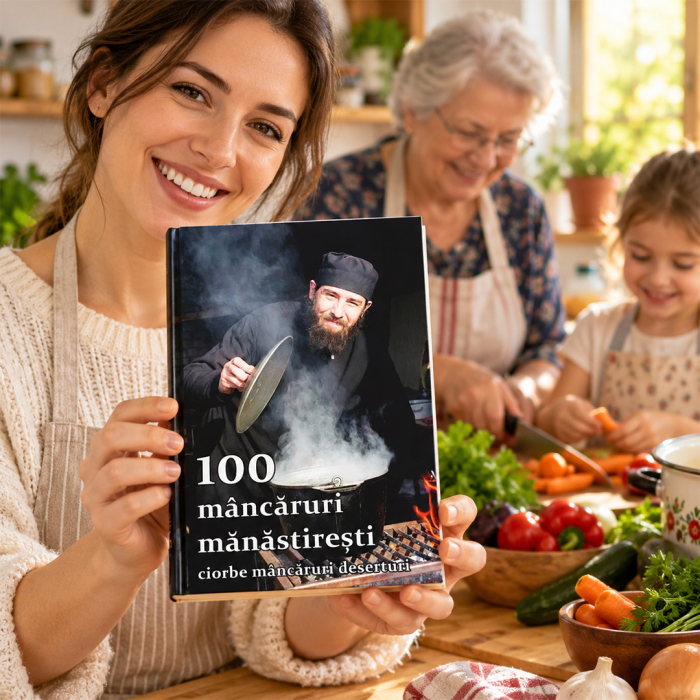 Copertă carte 100 mâncăruri mănăstirești. Ciorbe, mâncăruri, deserturi [7]