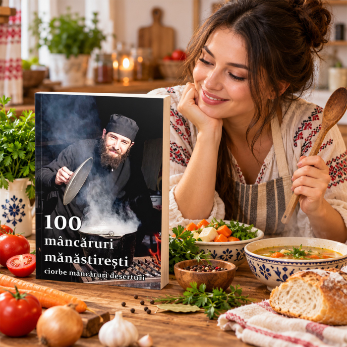 Copertă carte 100 mâncăruri mănăstirești. Ciorbe, mâncăruri, deserturi [11]