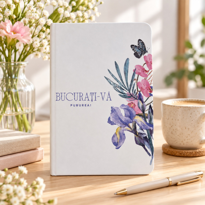 Agenda format A5 personalizata "Bucurati-va pururea!" [6]