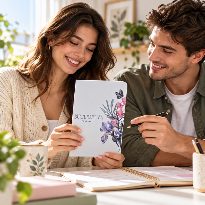 Agenda format A5 personalizata "Bucurati-va pururea!" [12]