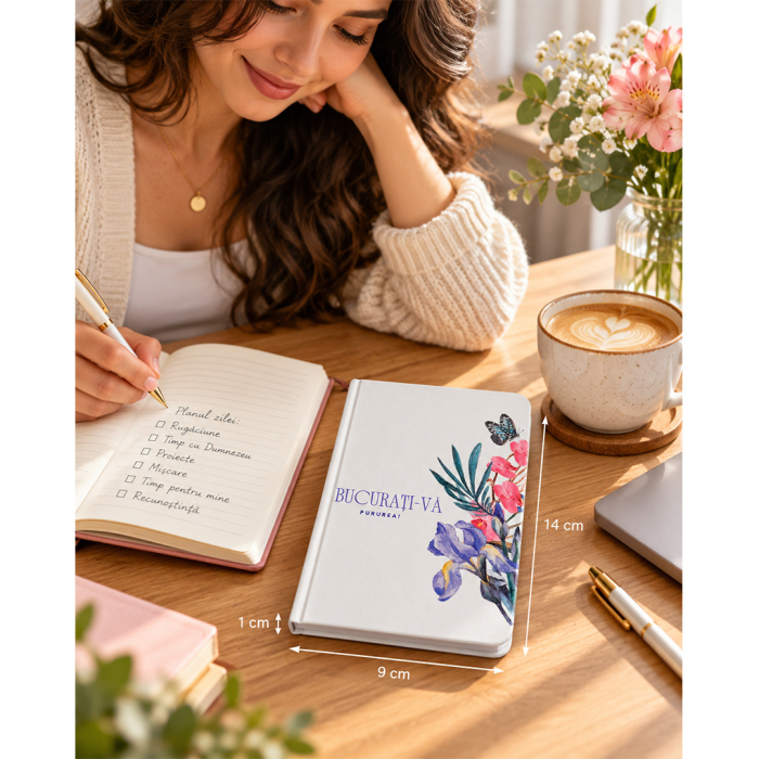 Agenda format A6 personalizata "Bucurati-va pururea!" [9]