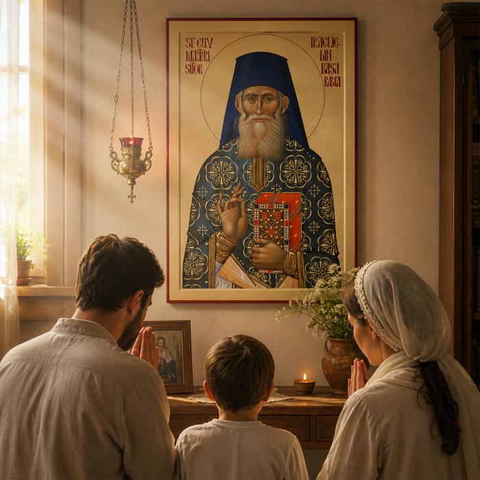Icoană Sfântul Cuvios Iraclie din Basarabia 3 august [4]