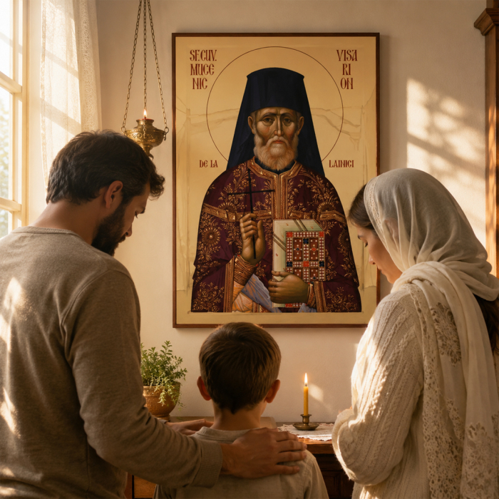 Icoană Sfântul Cuvios Mucenic Visarion de la Lainici 10 noiembrie [10]