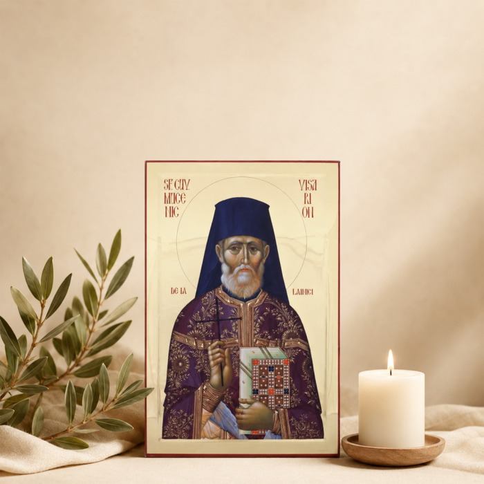 Icoană Sfântul Cuvios Mucenic Visarion de la Lainici 10 noiembrie [5]