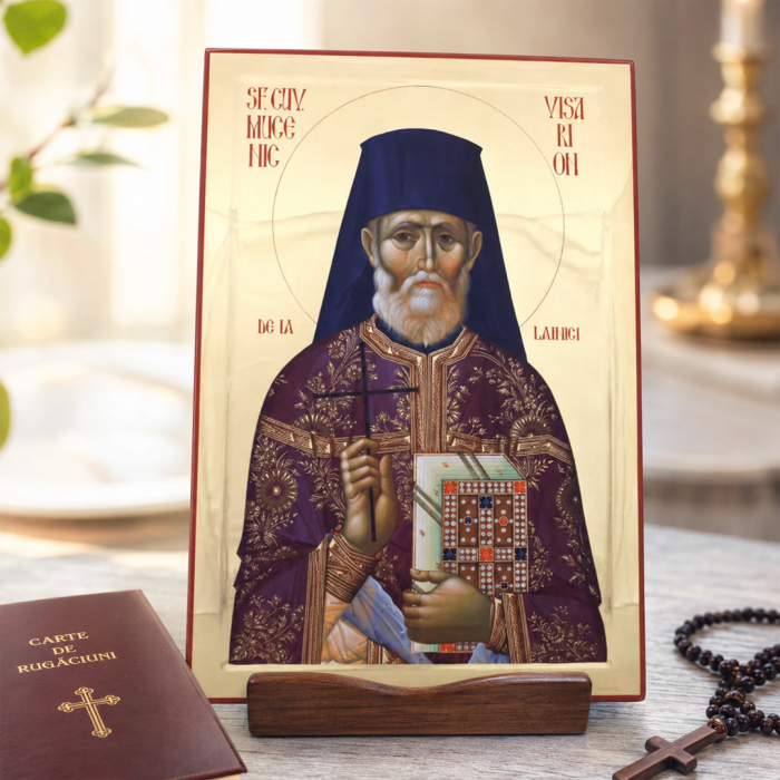 Icoană Sfântul Cuvios Mucenic Visarion de la Lainici 10 noiembrie [6]