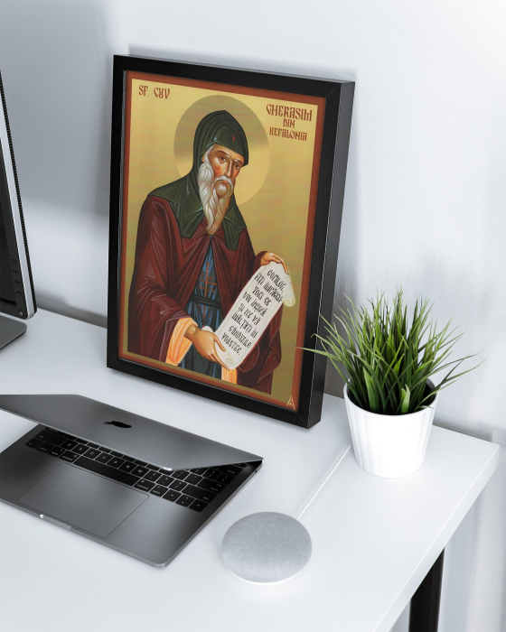 Icoană Sfântul Gherasim Kefalonitul - litografie [2]