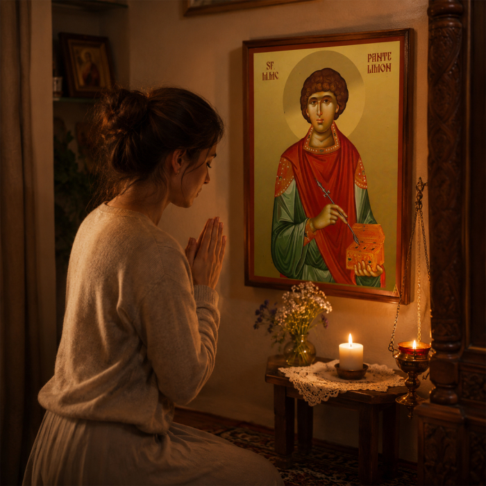 Icoană Sfântul Pantelimon 27 iulie [7]