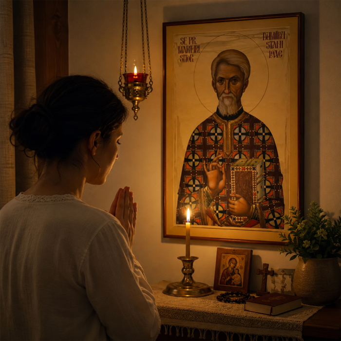 Icoană Sfântul Preot Mărturisitor Dumitru Stăniloae 4 octombrie [7]