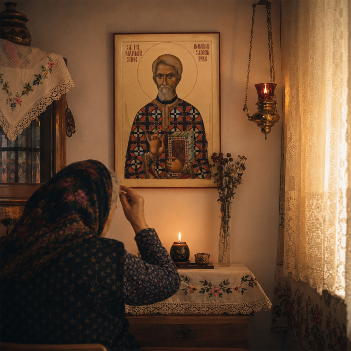 Icoană Sfântul Preot Mărturisitor Dumitru Stăniloae 4 octombrie [9]