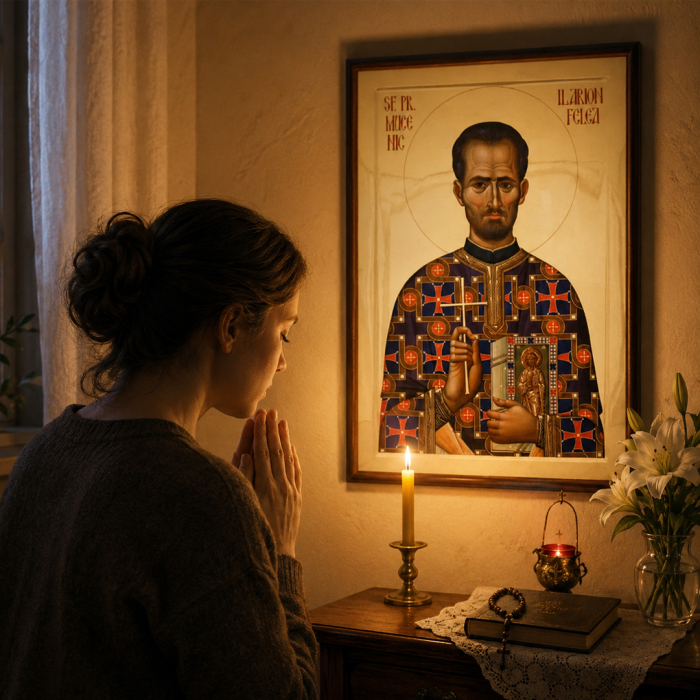 Icoană Sfântul Preot Mucenic Ilarion Felea 18 septembrie [7]