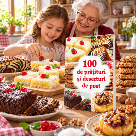 Copertă carte 100 de prăjituri și deserturi de post [12]