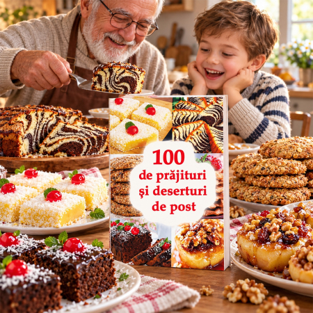 Copertă carte 100 de prăjituri și deserturi de post [13]