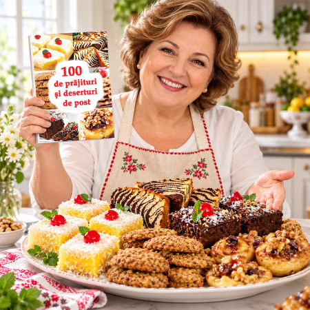 Copertă carte 100 de prăjituri și deserturi de post [19]