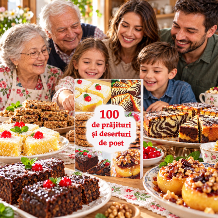 Copertă carte 100 de prăjituri și deserturi de post [20]