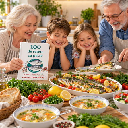 Copertă carte 100 de rețete cu pește - ciorbe, mâncăruri, antreuri, specialități [20]
