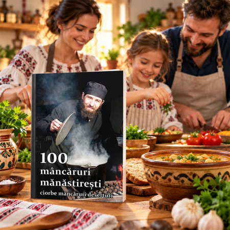 Copertă carte 100 mâncăruri mănăstirești. Ciorbe, mâncăruri, deserturi [1]