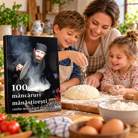 Copertă carte 100 mâncăruri mănăstirești. Ciorbe, mâncăruri, deserturi [4]