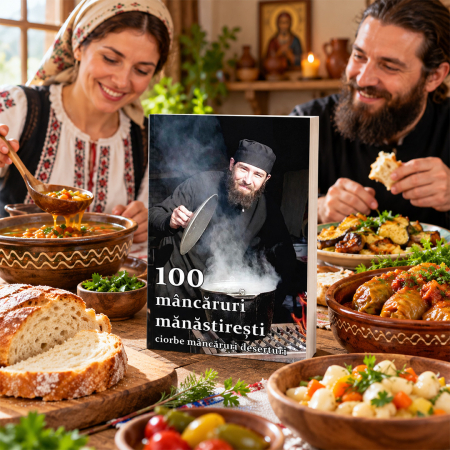 Copertă carte 100 mâncăruri mănăstirești. Ciorbe, mâncăruri, deserturi [5]
