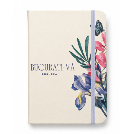 Noutati - Agenda format A6 personalizata "Bucurati-va pururea!"